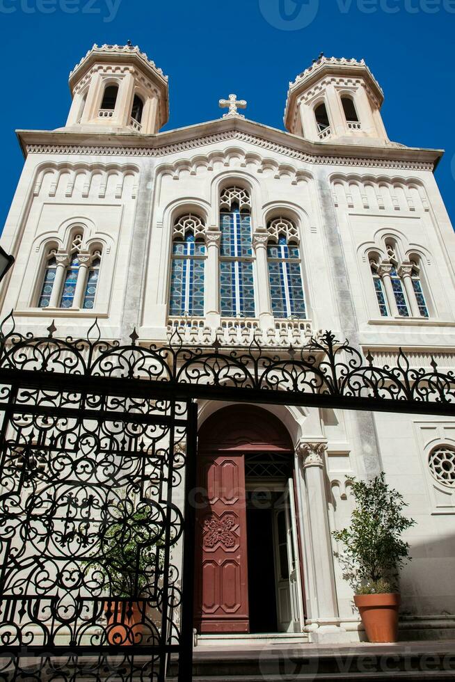 heilig aankondiging orthodox kerk Bij de oud stad- in Dubrovnik foto