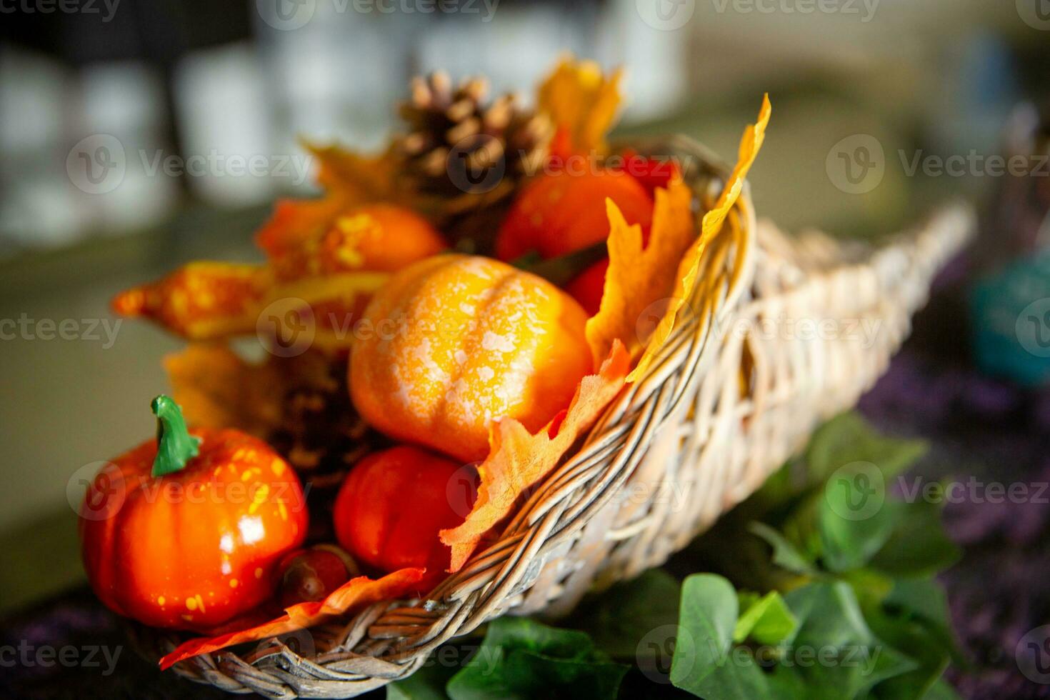 dankzegging middelpunt Aan een tafel foto