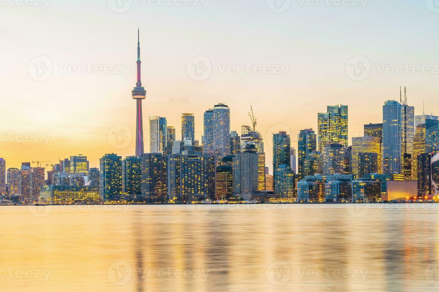 downtown Toronto stad horizon, stadsgezicht van Canada foto