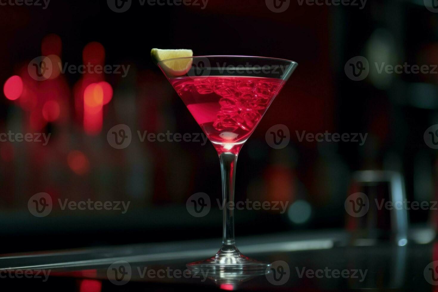 kosmopolitisch cocktail glas. genereren ai foto