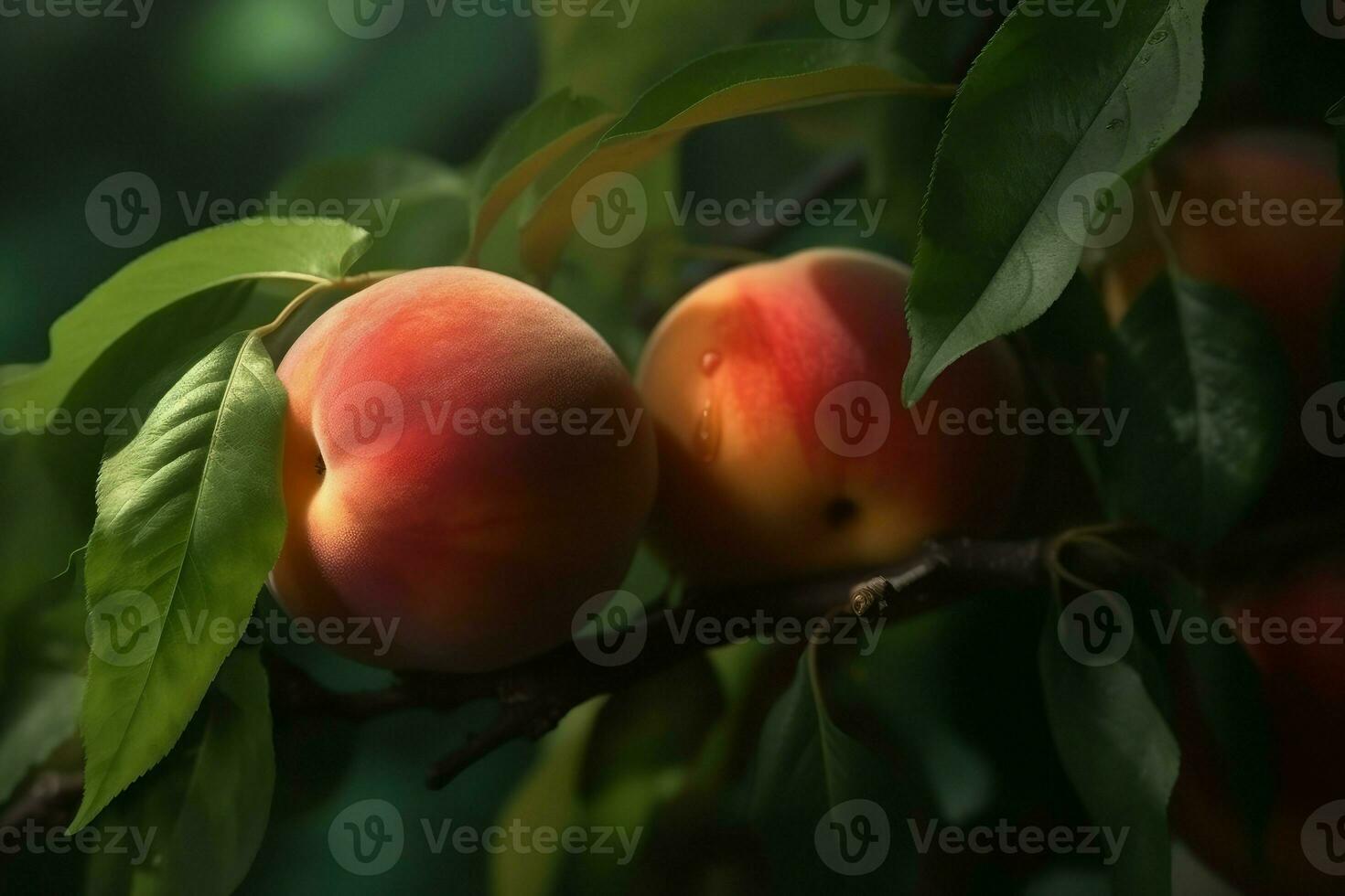 perziken bundel fruit. genereren ai foto