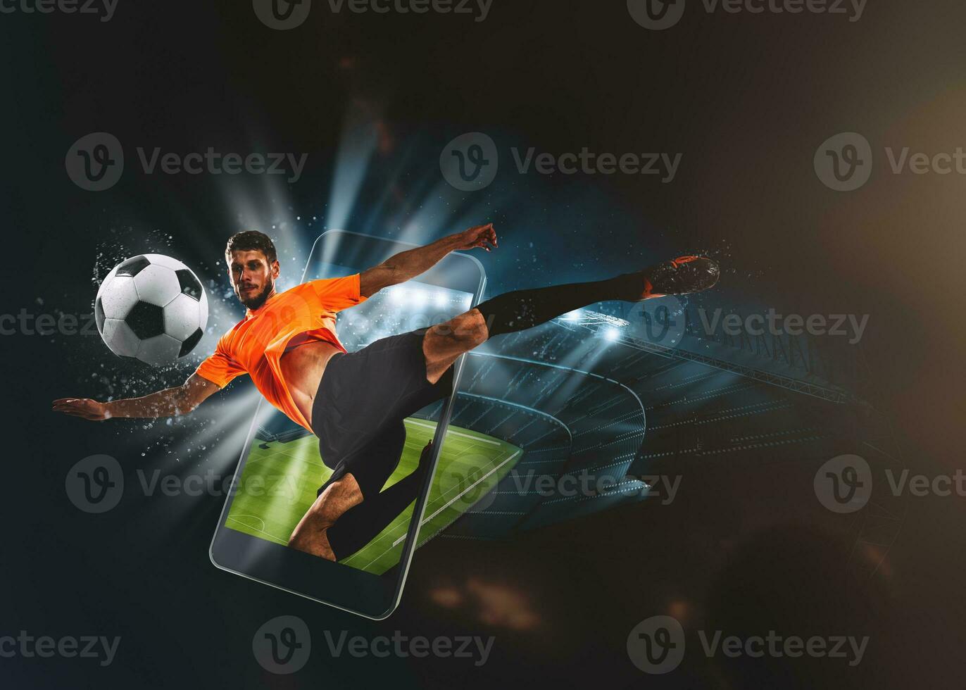 kijk maar een leven sport- evenement Aan uw mobiel apparaat. wedden Aan Amerikaans voetbal wedstrijden foto