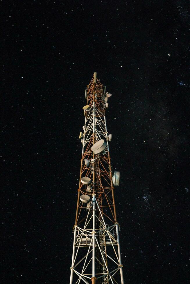 een toren van elektrisch foto