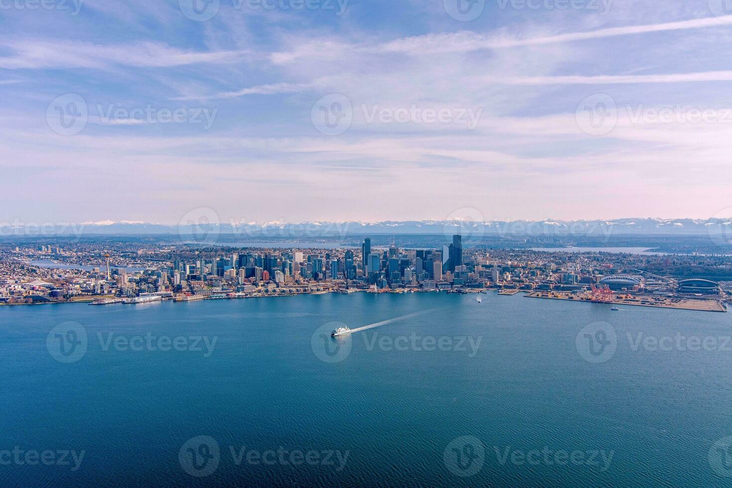 Seattle, de skyline van Washington foto