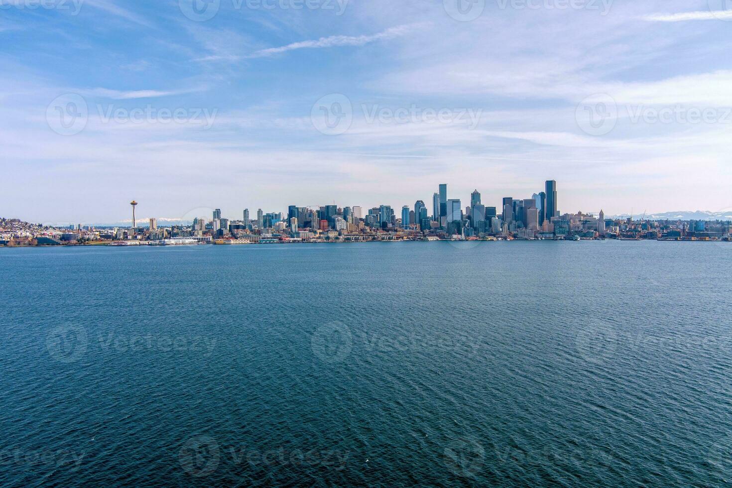 Seattle, de skyline van Washington foto