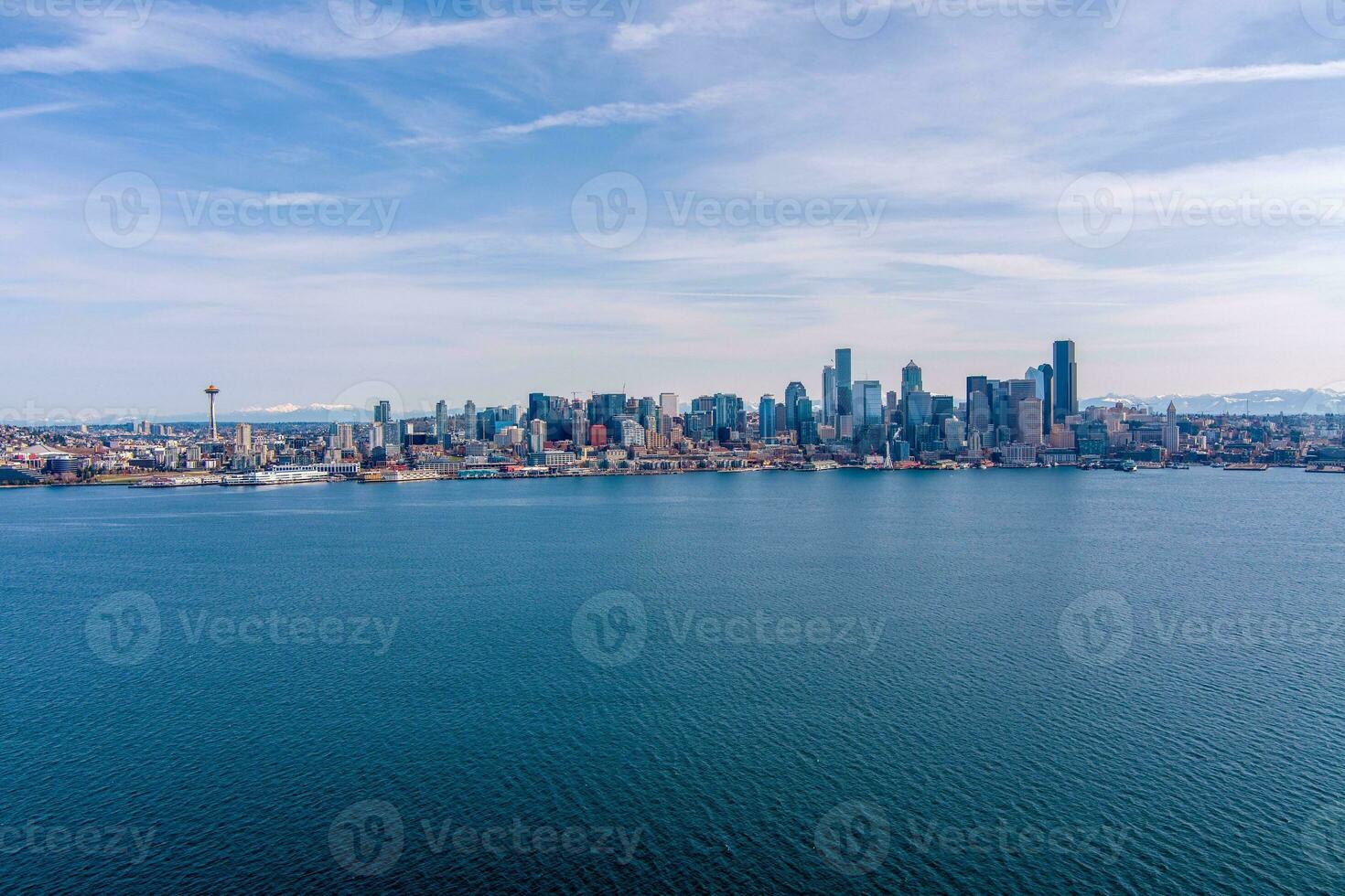 Seattle, de skyline van Washington foto