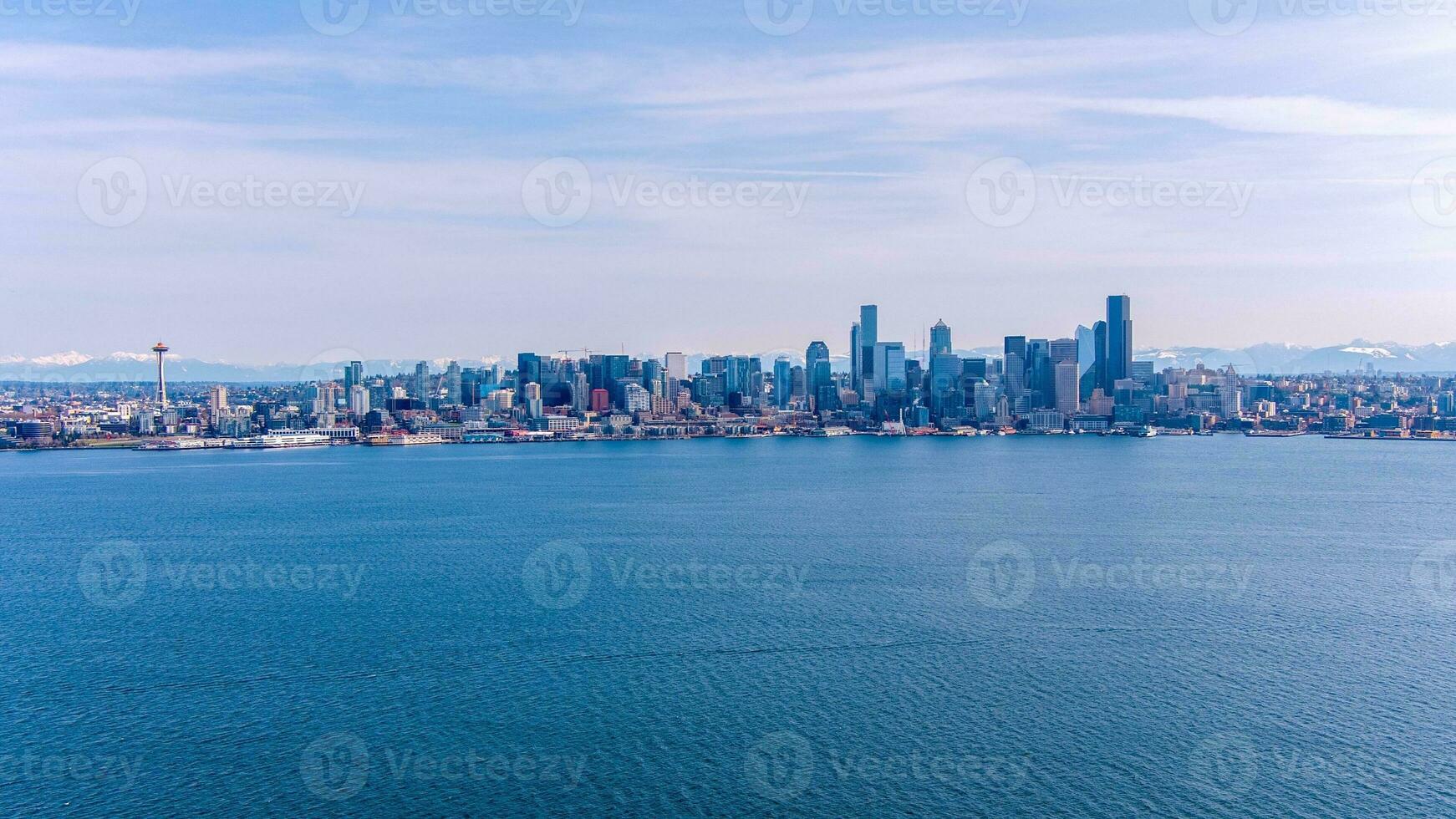 Seattle, de skyline van Washington foto