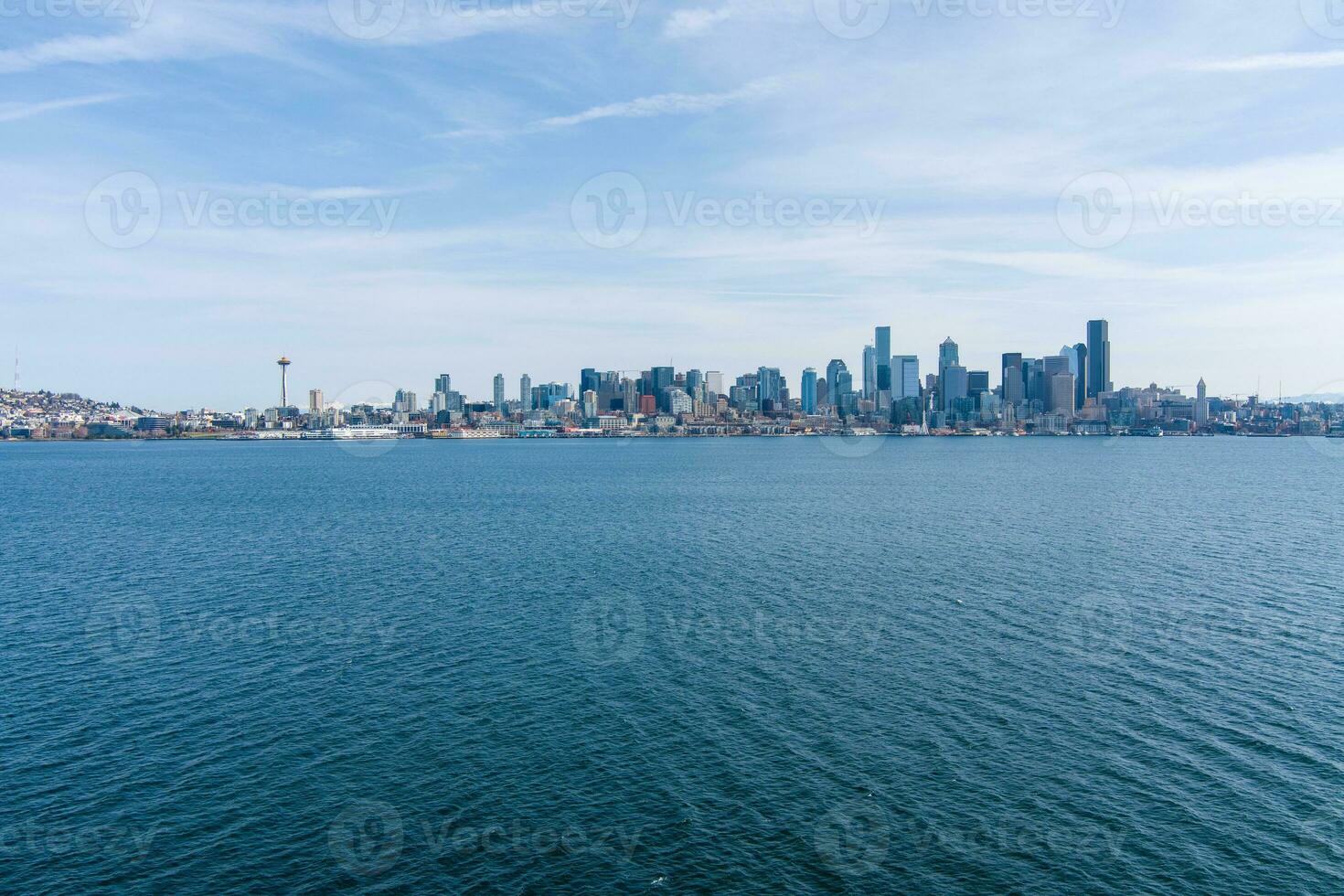 Seattle, de skyline van Washington foto