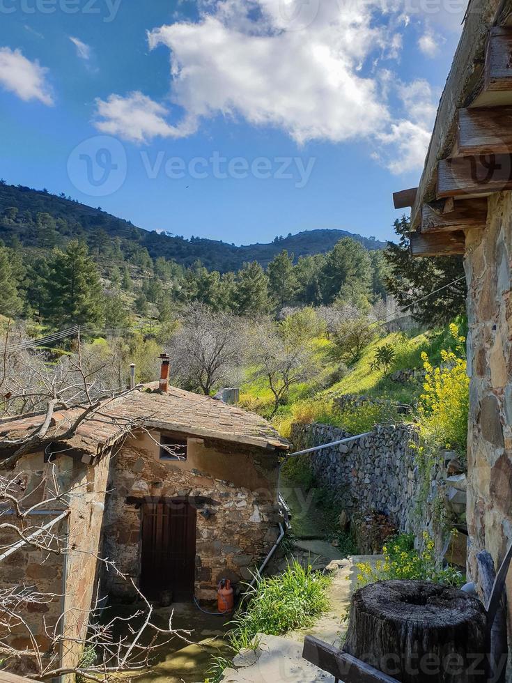 fikardou dorpsgezicht, cyprus foto