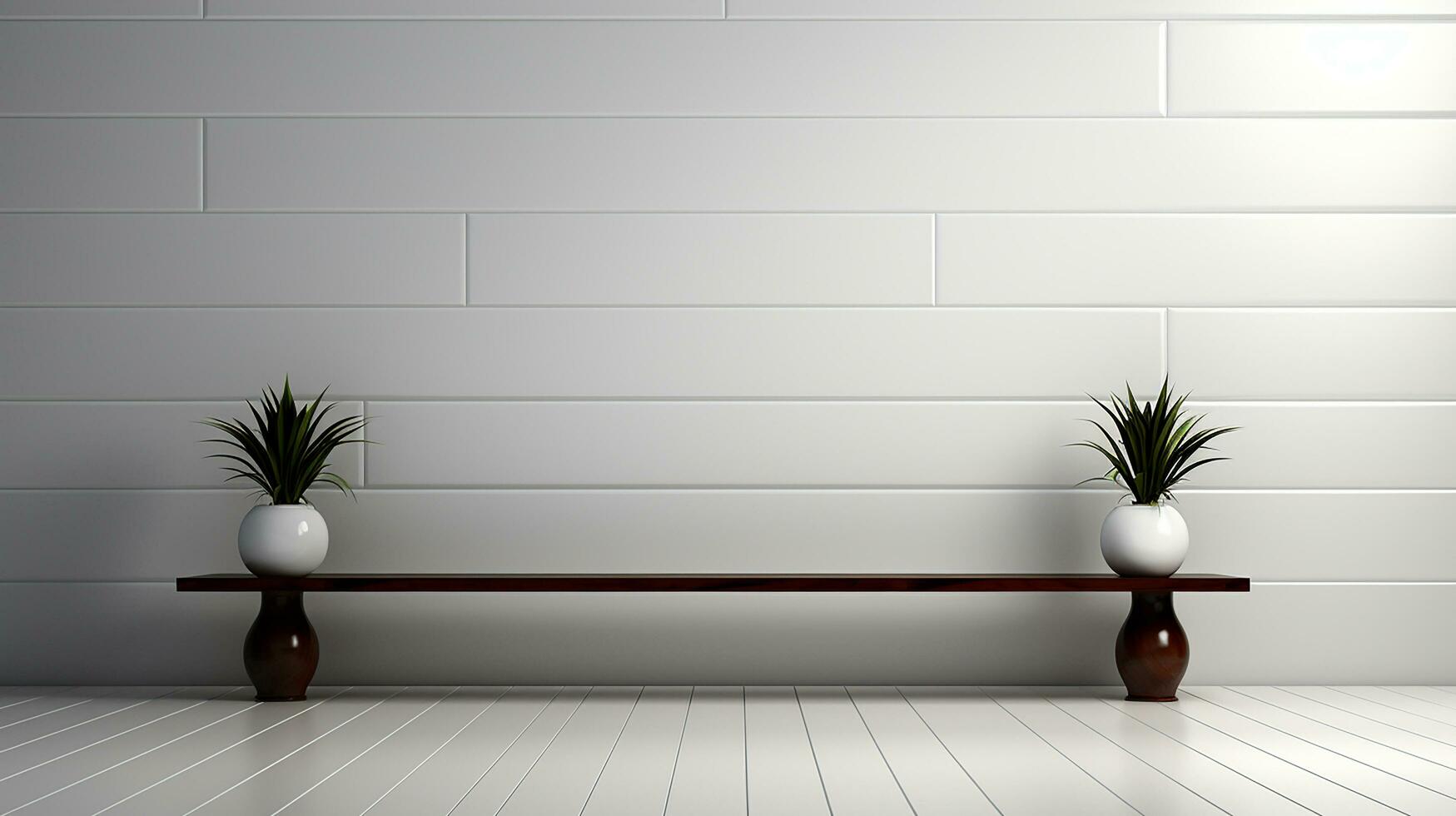 minimalistische wit interieur achtergrond, echt fotografie glad verlichting ai generatief foto