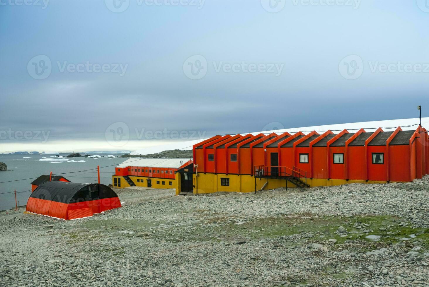 wetenschappelijk basis in de antarctisch schiereiland foto