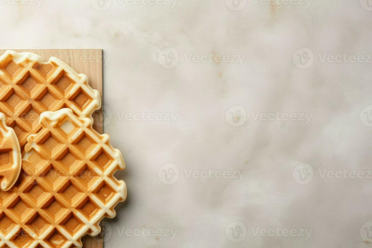 belgisch wafel achtergrond. genereren ai foto