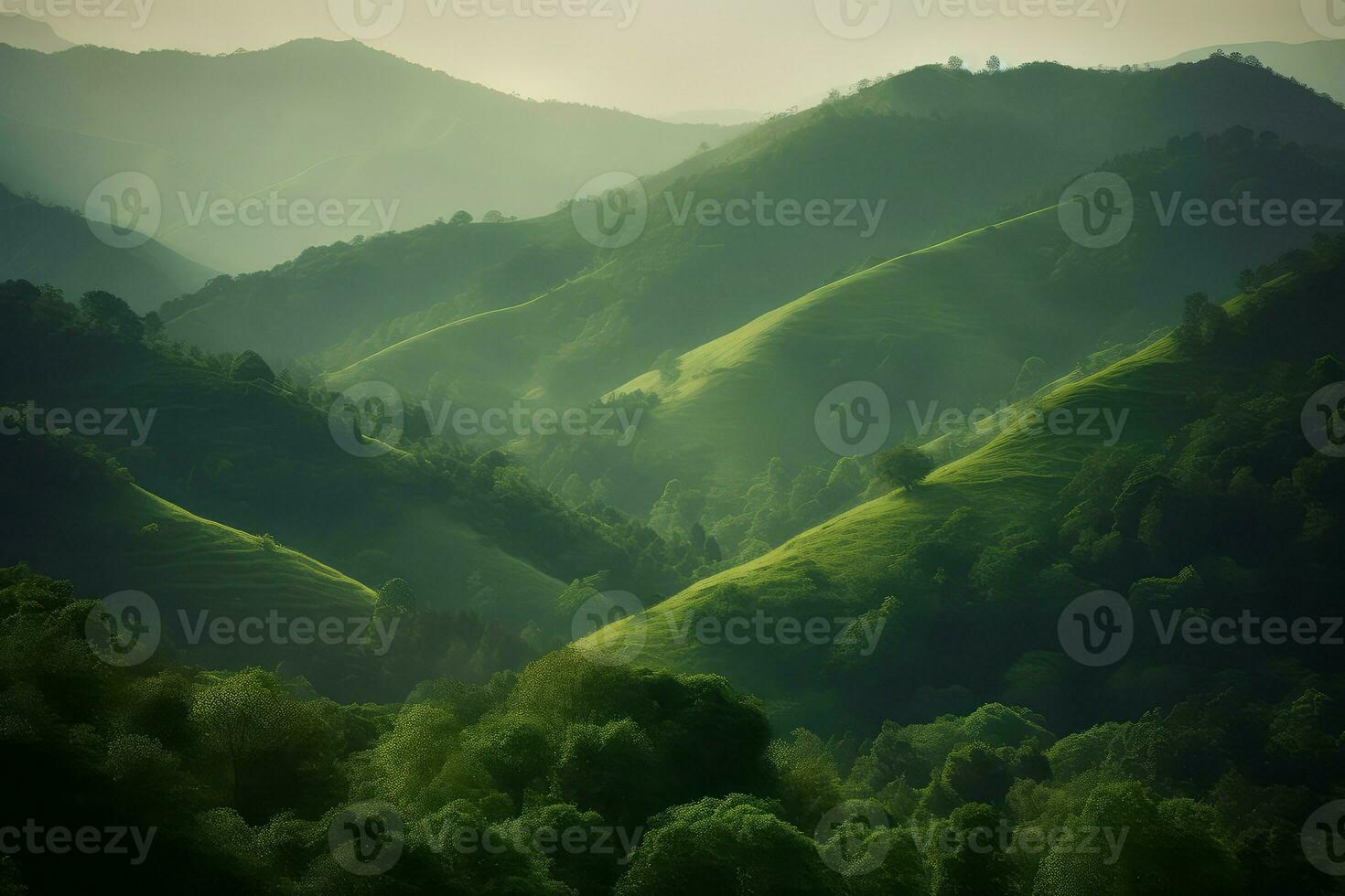 wild natuur visie landschap. genereren ai foto