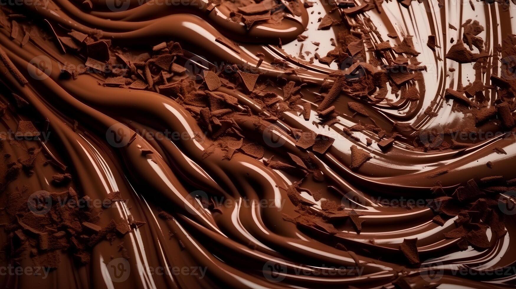 gesmolten chocola achtergrond ai gegenereerd foto