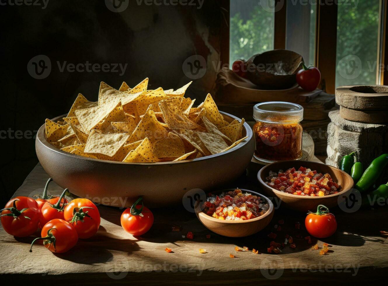 kom tortillachips foto