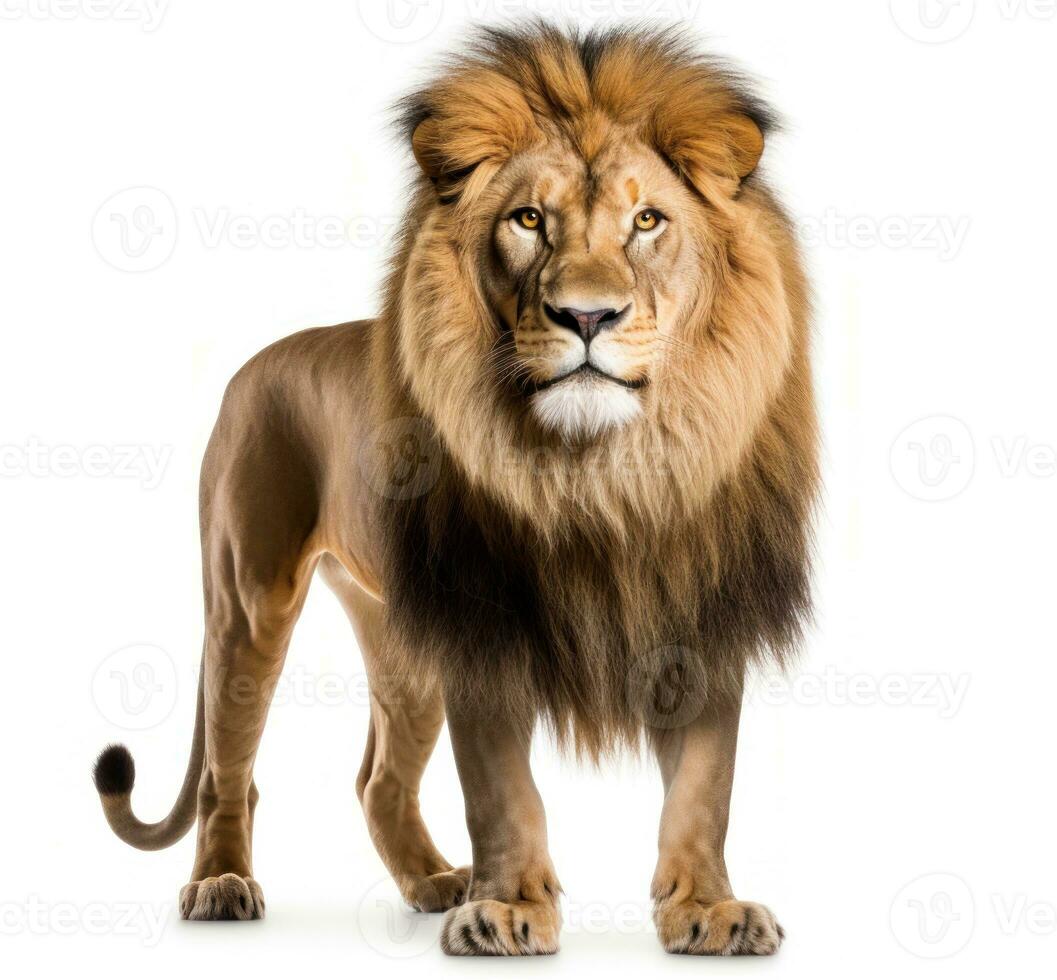 leeuw dier geïsoleerd foto