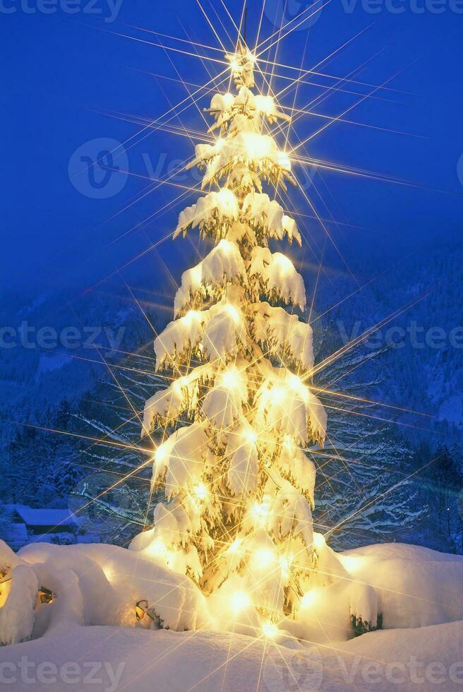 Kerstmis tijd in Beieren, Duitsland foto