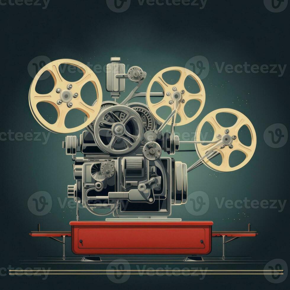 koel retro film projector poster foto