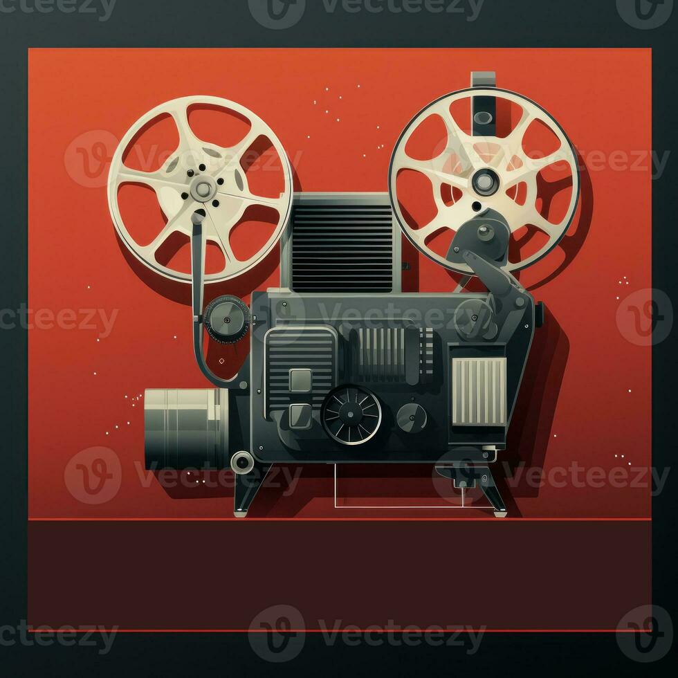 koel retro film projector poster foto