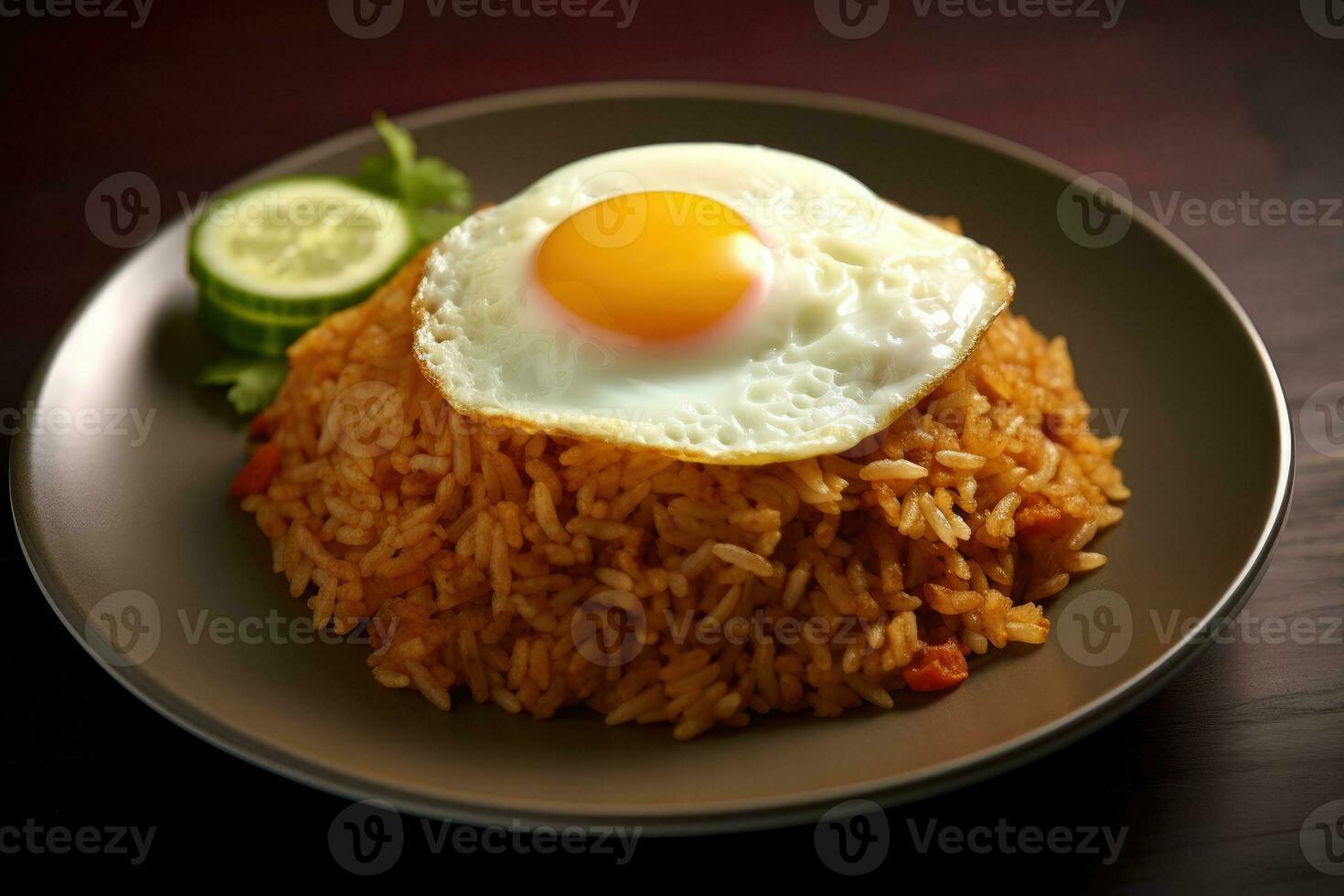 voorraad foto van nasi goreng voedsel voedsel fotografie studio ai gegenereerd