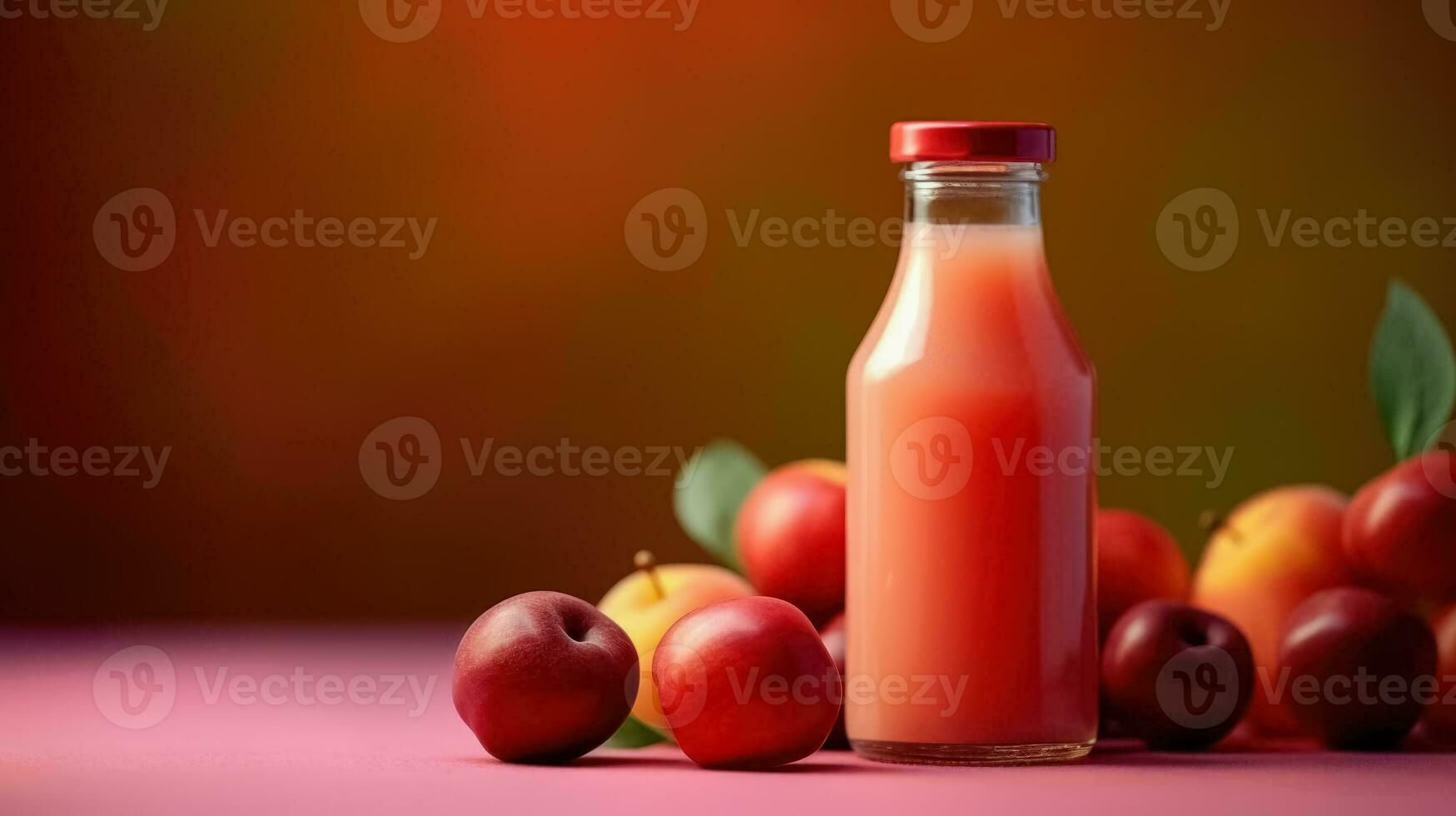 acerola smoothie geïsoleerd Aan helling achtergrond foto