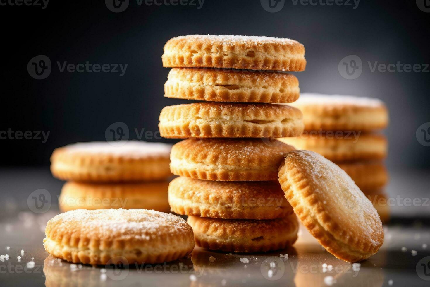 voorraad foto van biscuit voedsel fotografie ai gegenereerd