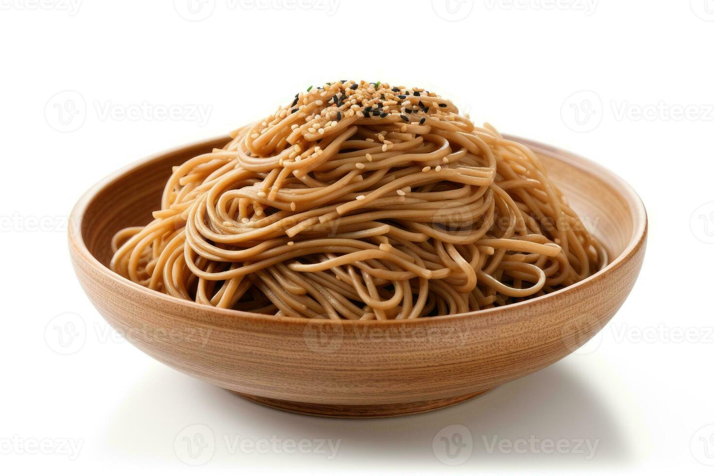 soba Japans wit geïsoleerd achtergrond voedsel fotografie ai gegenereerd foto