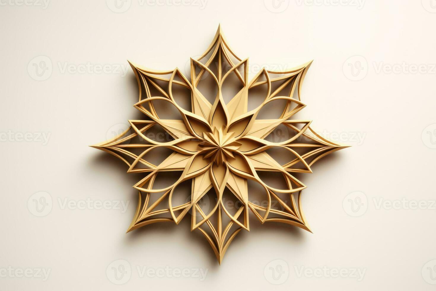 Arabisch meetkundig ster ornament Aan wit achtergrond foto