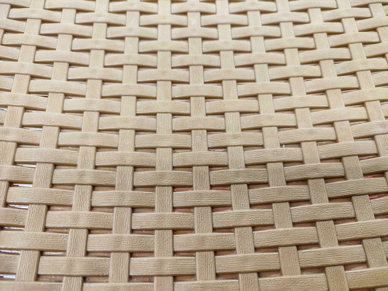 plastic geweven bamboe structuur voor achtergrond en ontwerp. foto