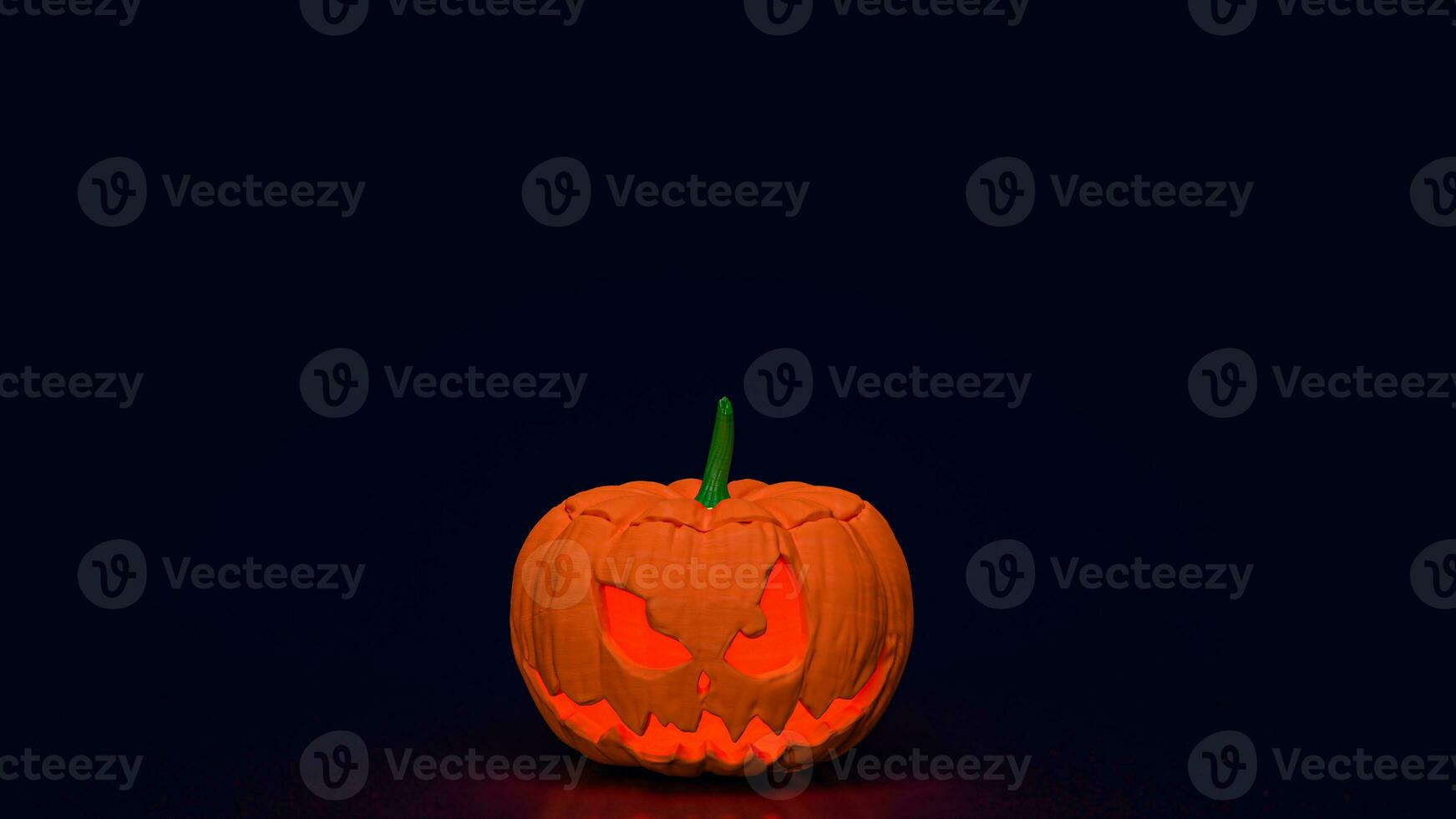 de jack O lantaarn pompoen voor halloween inhoud 3d renderen foto