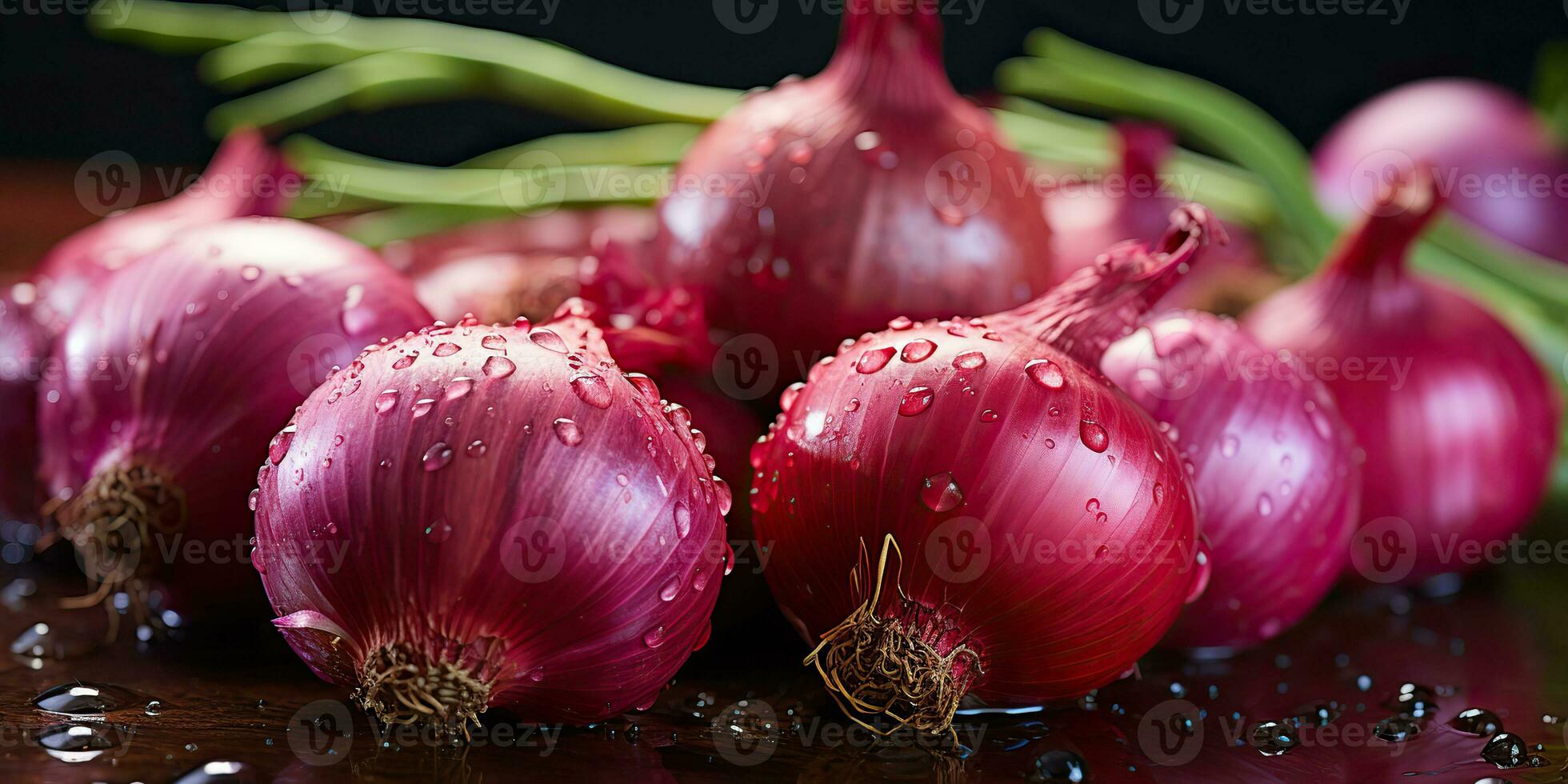 ai gegenereerd. ai generatief. veel biologisch eco gezond uien groenten. afzet Promotie voedsel markt achtergrond. grafisch kunst foto