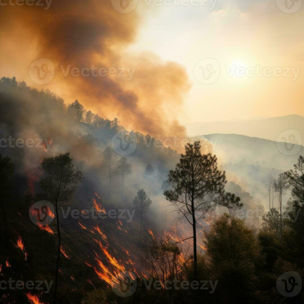 bosbrand achtergrond foto