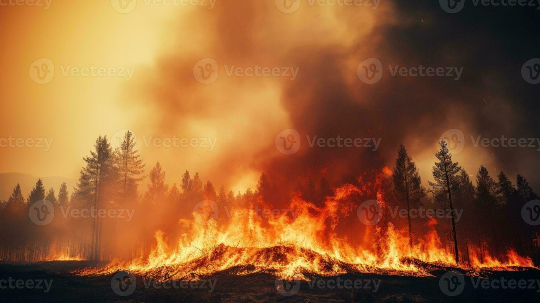 bosbrand achtergrond foto