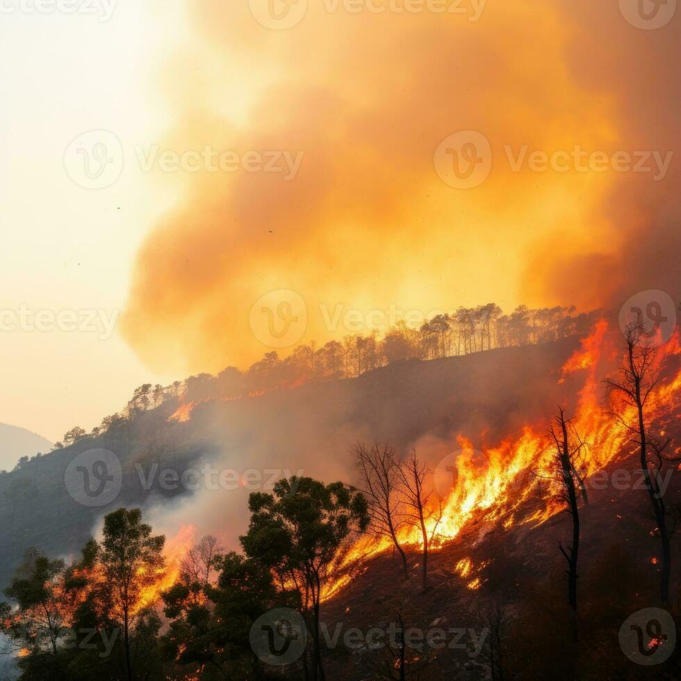 bosbrand achtergrond foto