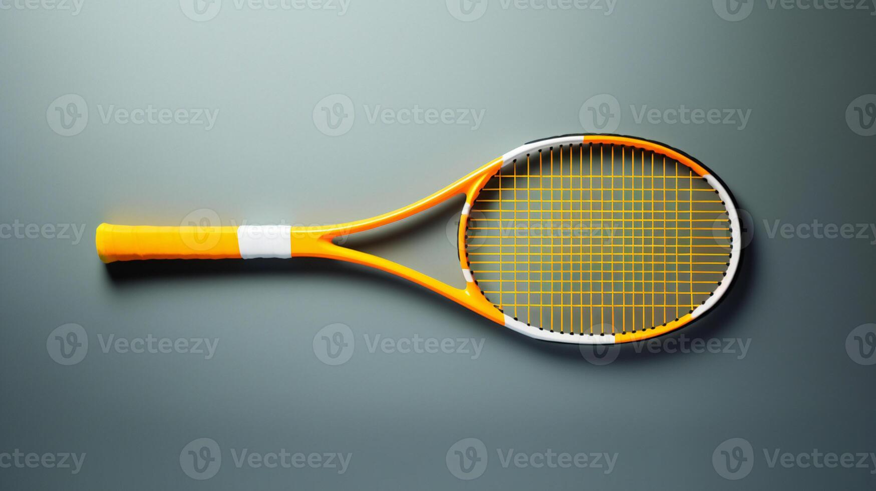 een tennis racket met een rood en zwart omgaan met ai generatief foto