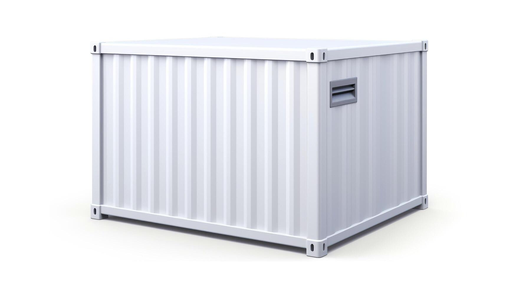 mobiel kantoor gebouwen of houder plaats kantoor voor bouw plaats. Verzending container. portable huis en kantoor hutten, generatief ai illustratie foto