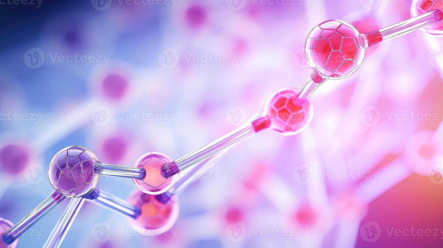 medisch studies van moleculair structuren. wetenschap in de onderhoud van menselijk. technologieën van de toekomst in onze leven. molecuul van geneeskunde model, generatief ai illustratie foto