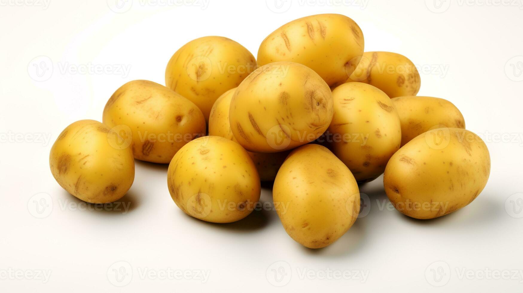 foto van aardappelen geïsoleerd Aan wit achtergrond