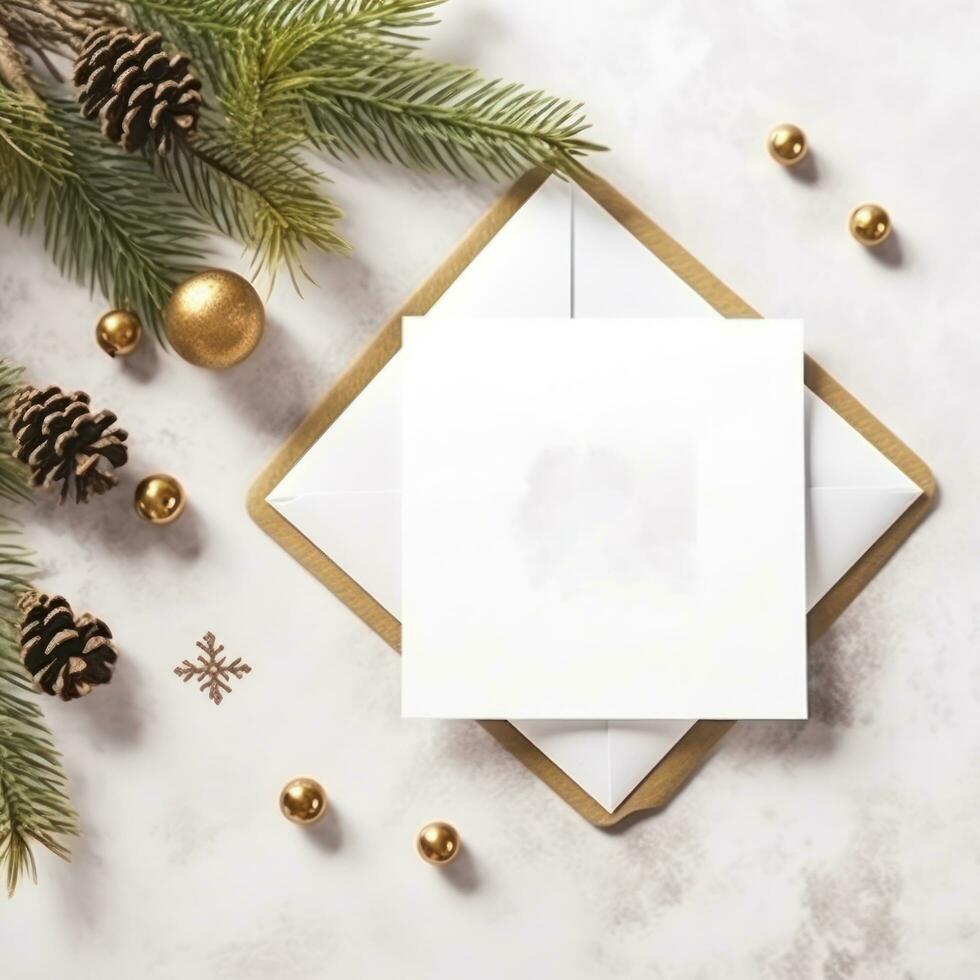 kerstkaart mockup foto