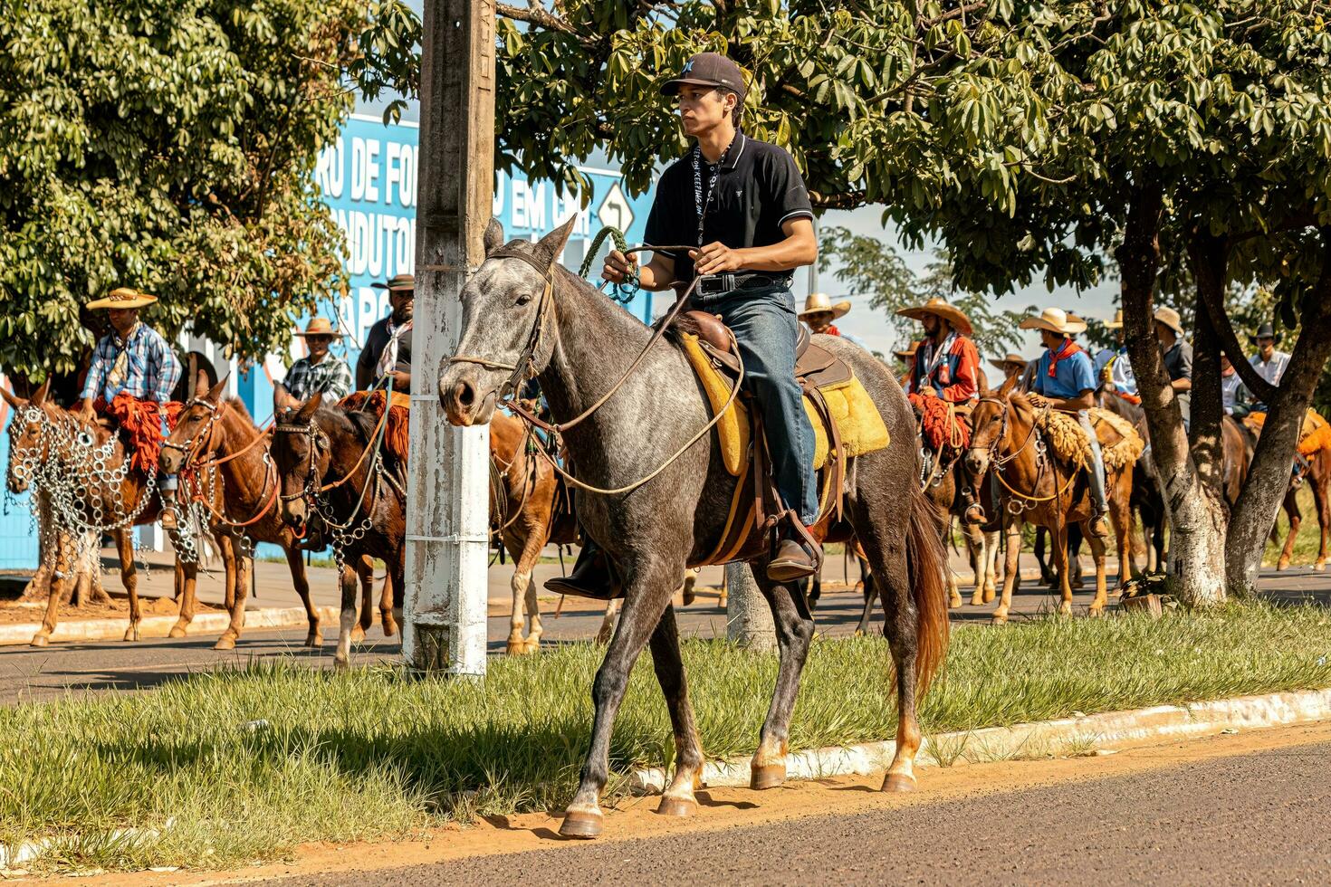 aporie, goias, Brazilië - 05 07 2023 te paard rijden evenement Open naar de openbaar foto