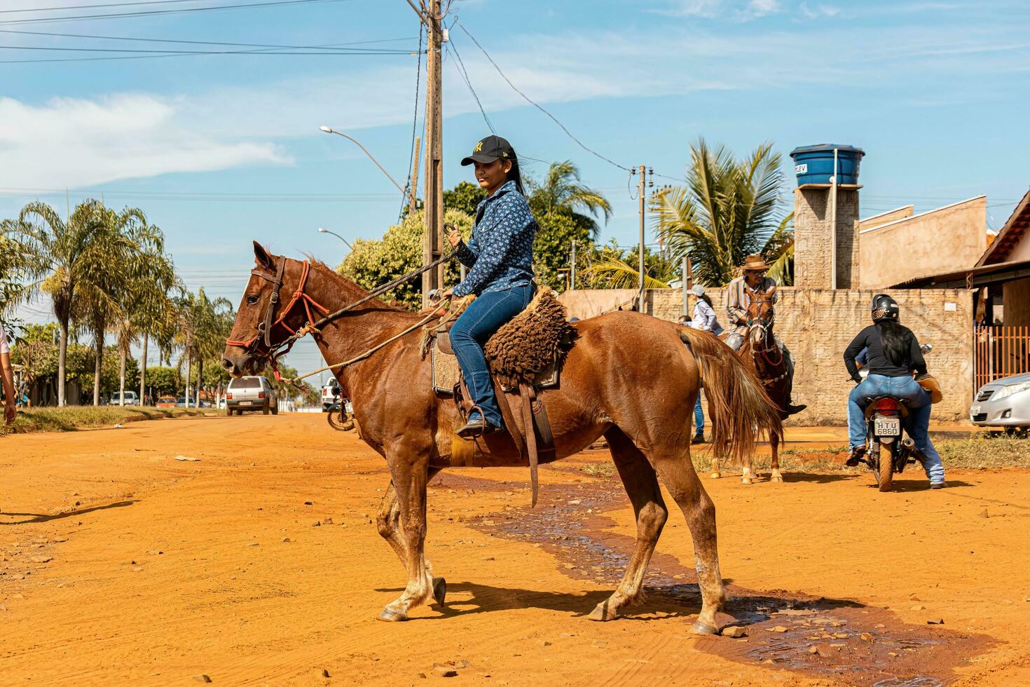 aporie, goias, Brazilië - 05 07 2023 te paard rijden evenement Open naar de openbaar foto