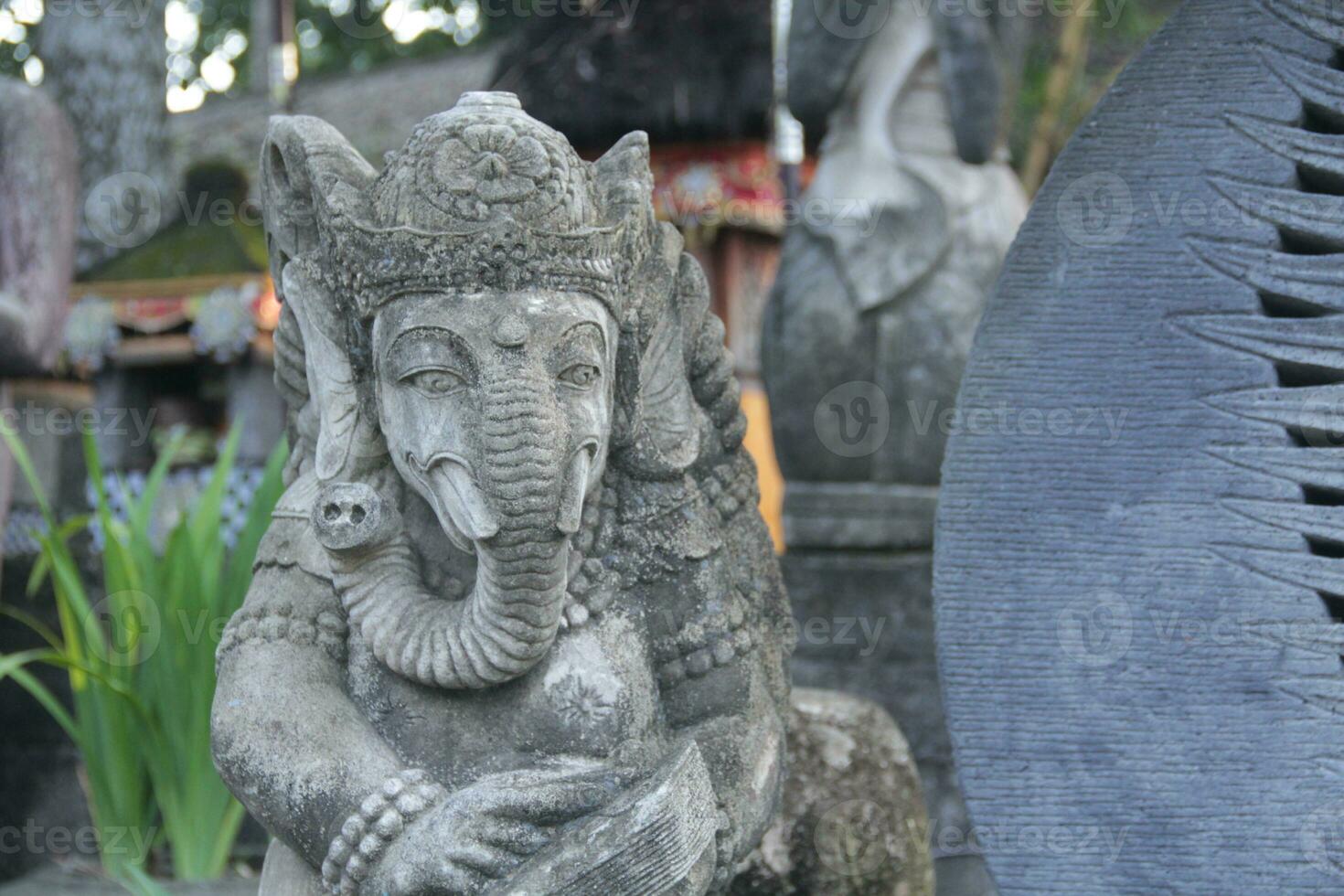 een uniek standbeeld in Bali - voorraad foto