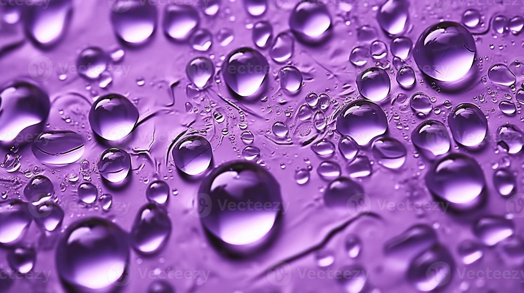 generatief ai, lavendel kleur. structuur van licht paars Purper gel met druppels en golven Aan zacht achtergrond. vloeistof schoonheid Product detailopname foto