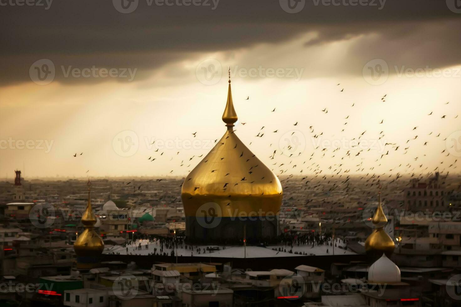 karbala Irak moskee, ashura dag, moharram foto