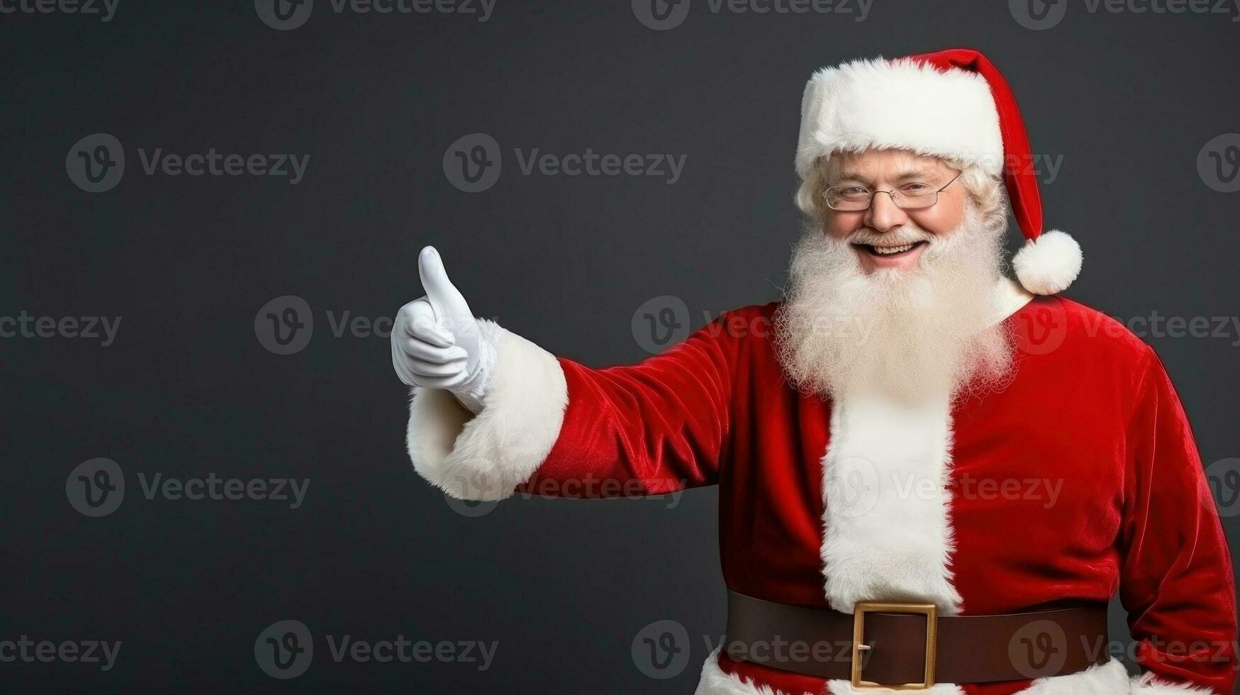 de kerstman claus promotionele banier foto