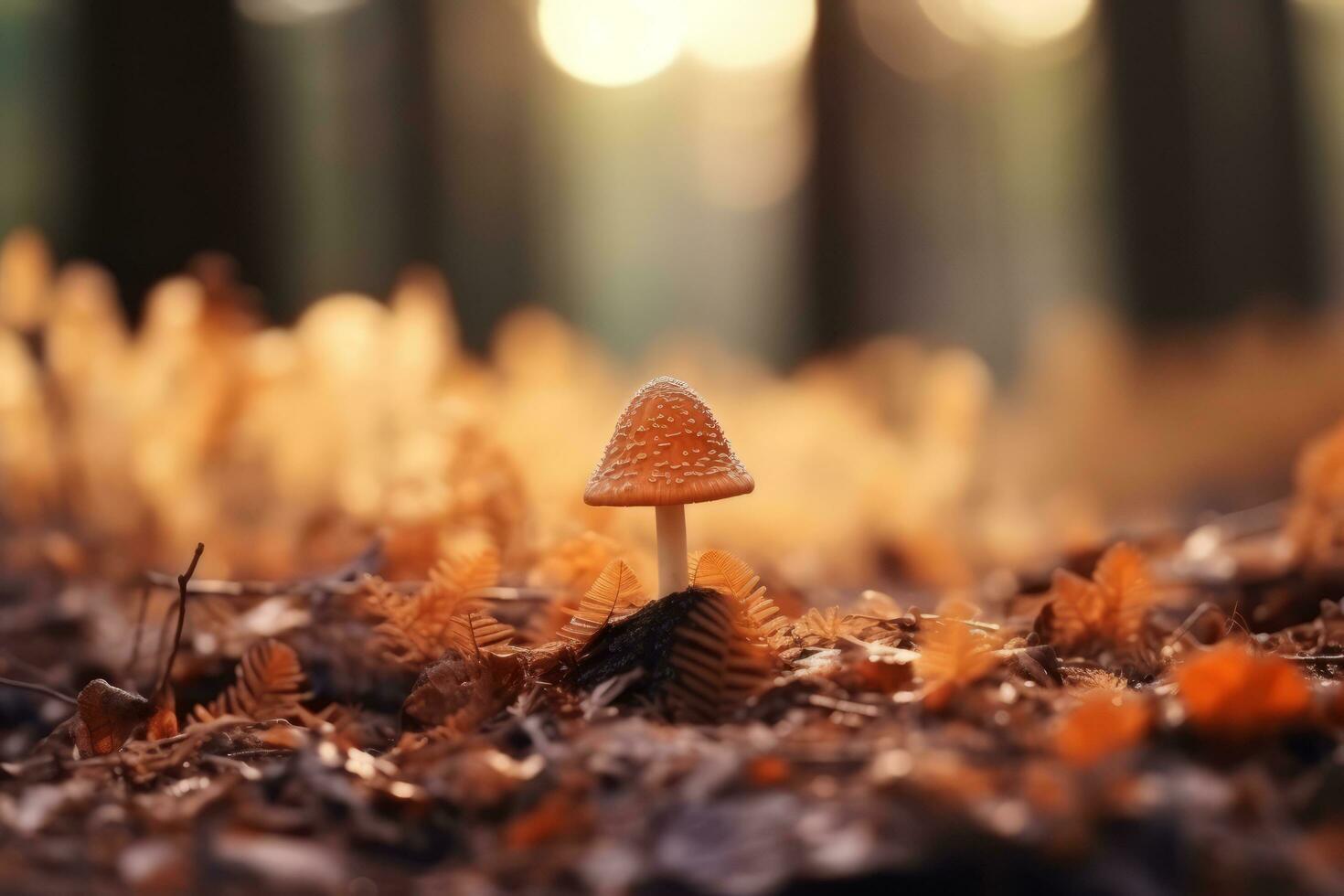 herfst samenstelling met kopiëren ruimte ai generatief foto