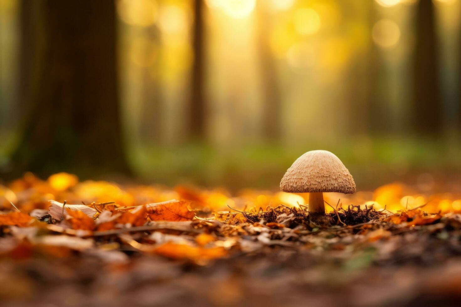 herfst samenstelling met kopiëren ruimte ai generatief foto