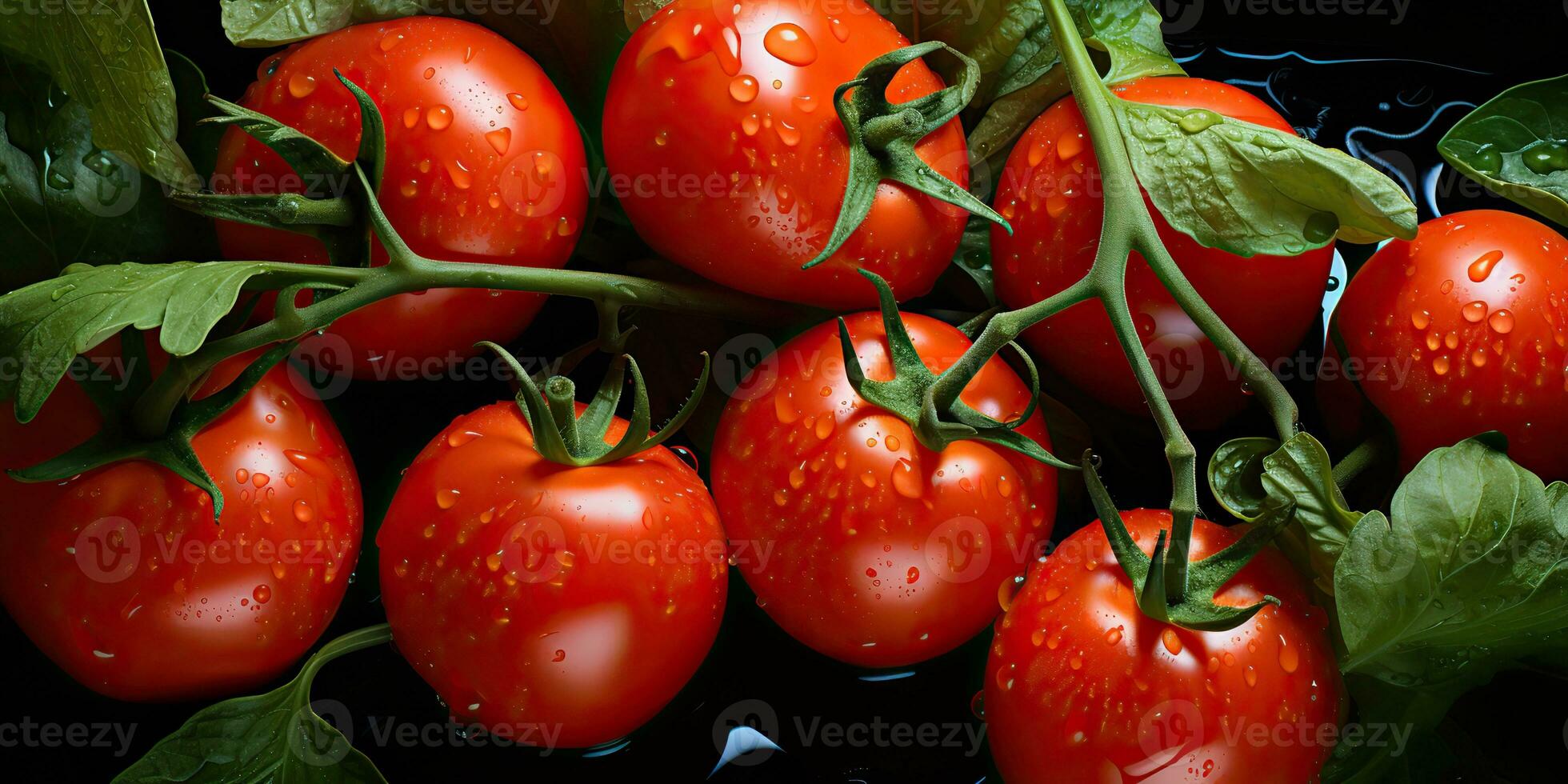 ai gegenereerd. ai generatief. veel rood vers tomaten groenten landbouw. grafisch kunst foto