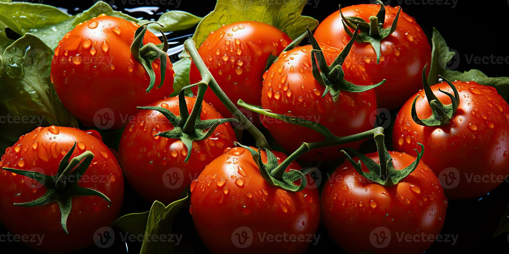 ai gegenereerd. ai generatief. veel rood vers tomaten groenten landbouw. grafisch kunst foto