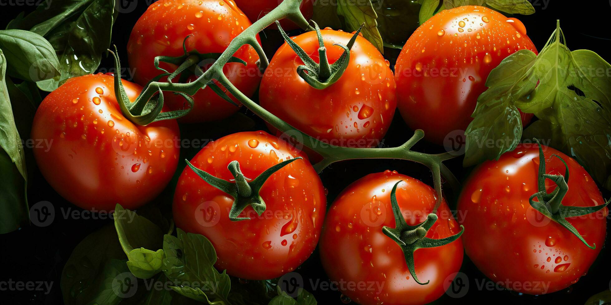 ai gegenereerd. ai generatief. veel rood vers tomaten groenten landbouw. grafisch kunst foto